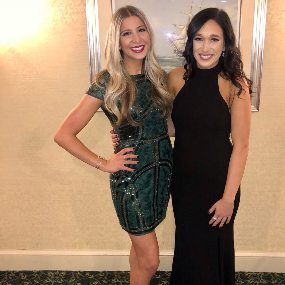 Lulu's Emerald Sequin Mini Dress